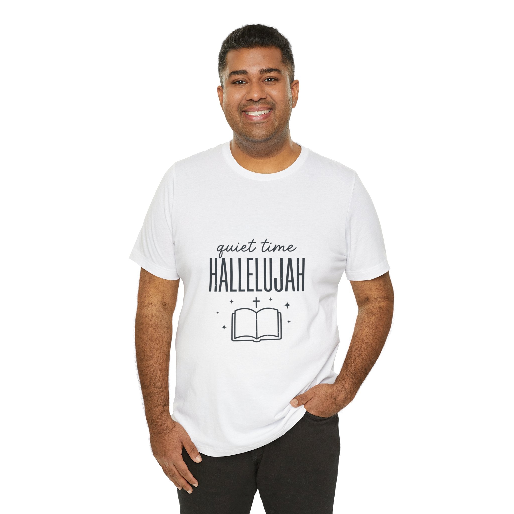 Quiet Time Hallelujah Tee | Christian Typography, Faith Shirt