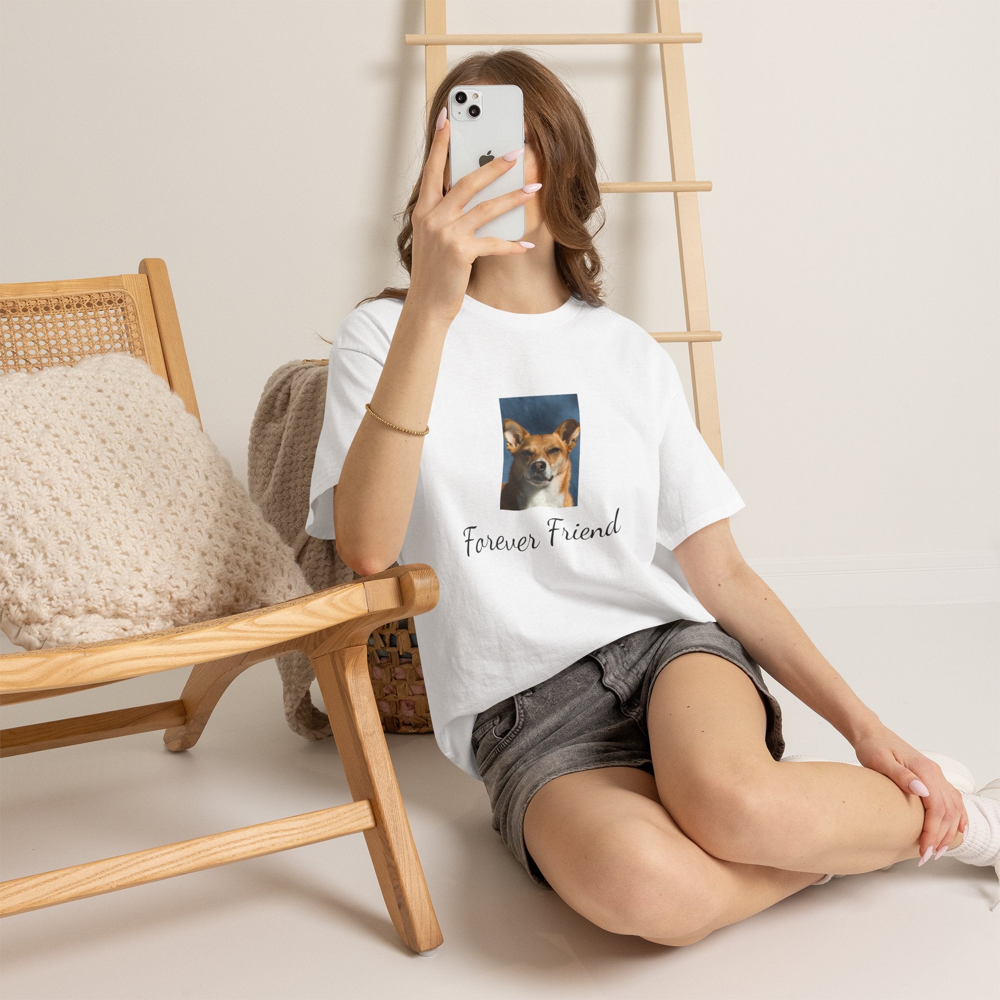 Dog Photo Tee — "Forever Friend" Rescue Pet Tribute T-Shirt