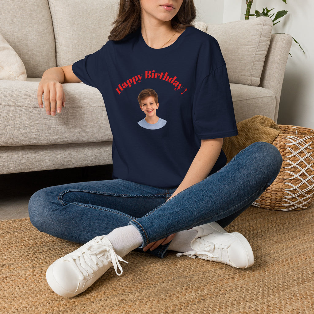 Happy Birthday Photo Tee — Personalized Birthday Shirt for Kids