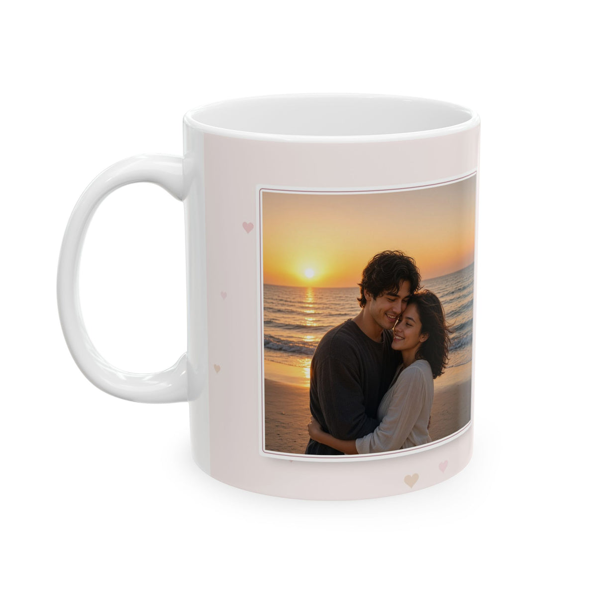 Personalized Couple Photo Mug — I Love You More Custom Picture Coffee Mug 11oz
