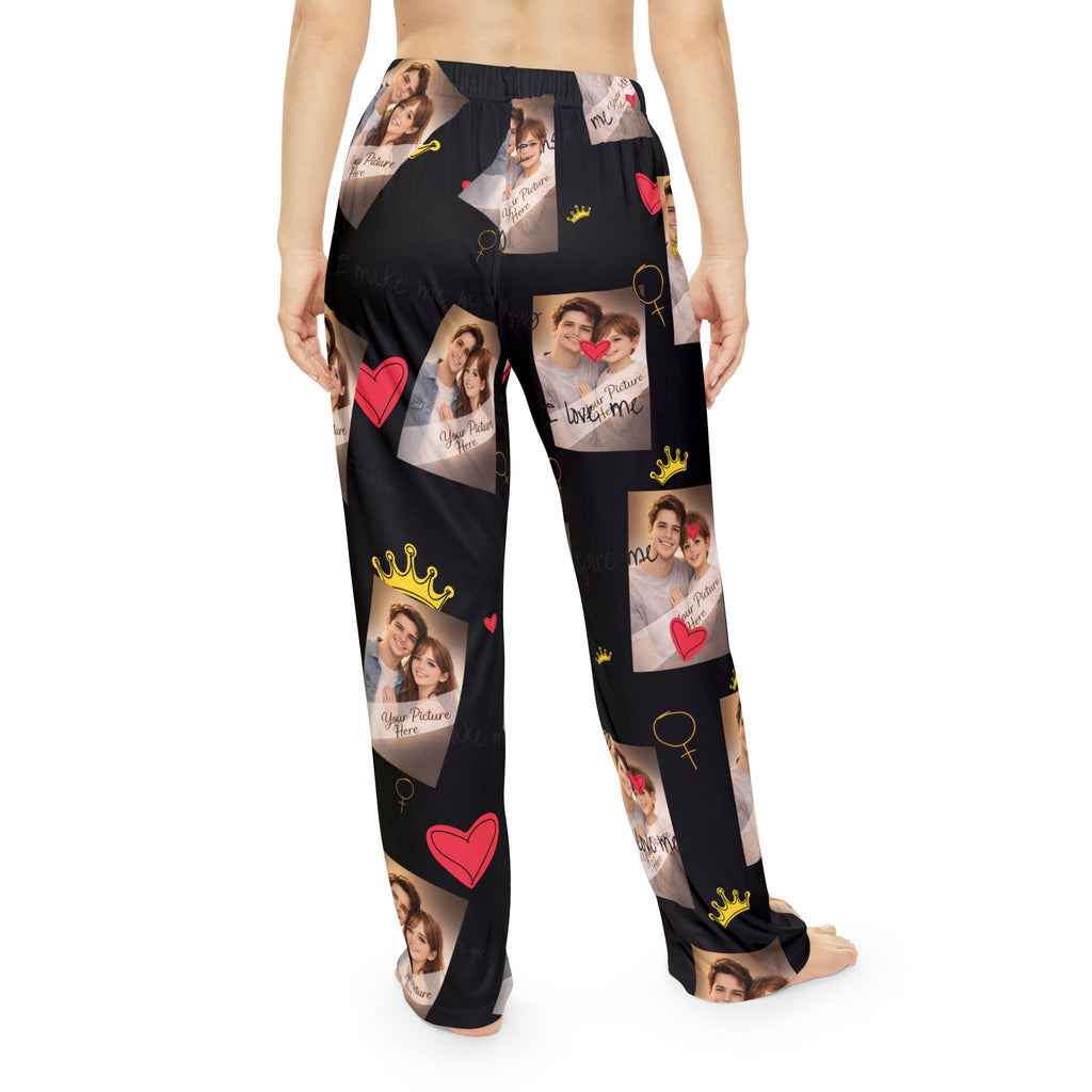 Personalized Photo Pajama Pants  'I Love Me' Collage Women's Sleepwear