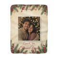 Personalized Love Every Day Sherpa Blanket — Custom Photo Fleece Throw