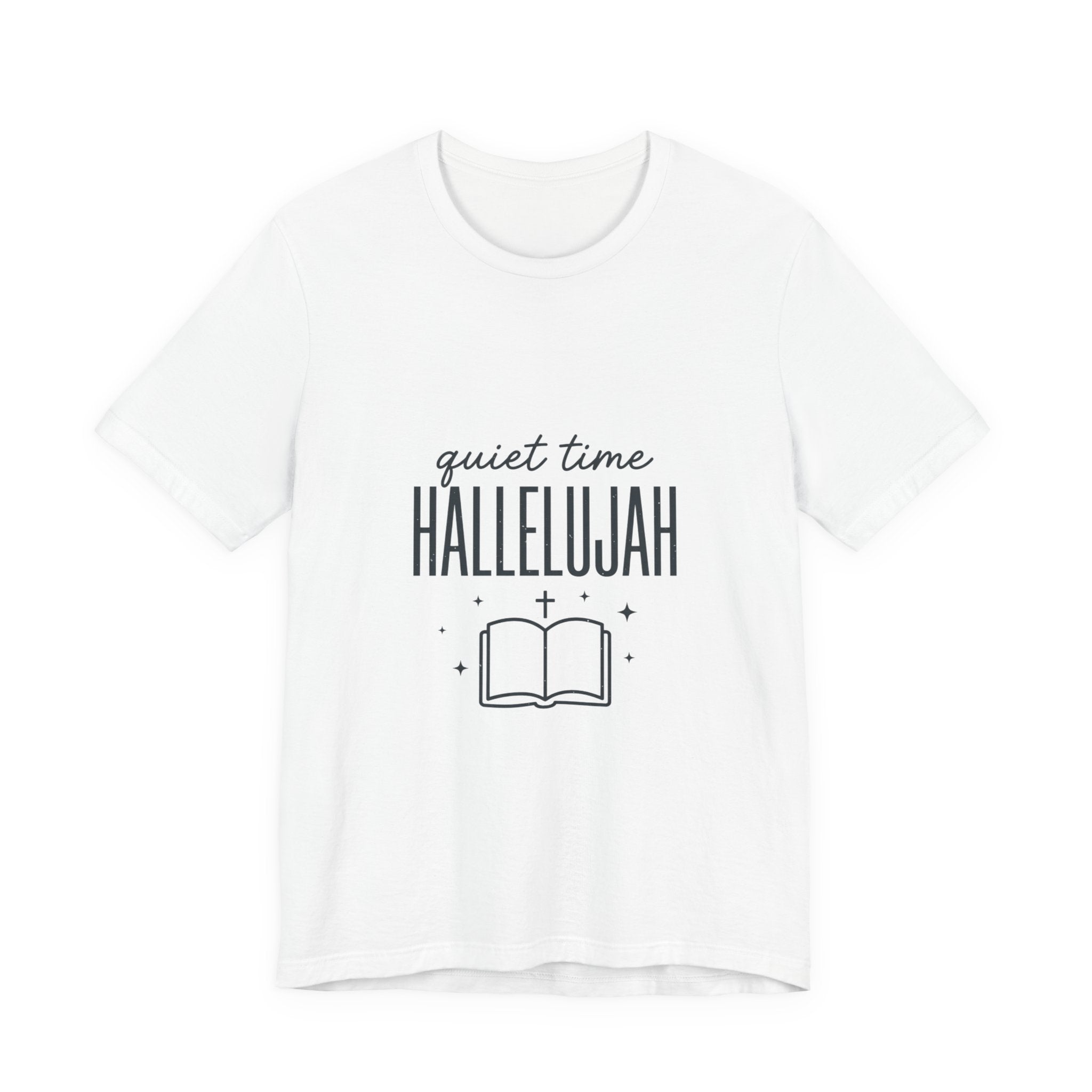 Quiet Time Hallelujah Tee | Christian Typography, Faith Shirt