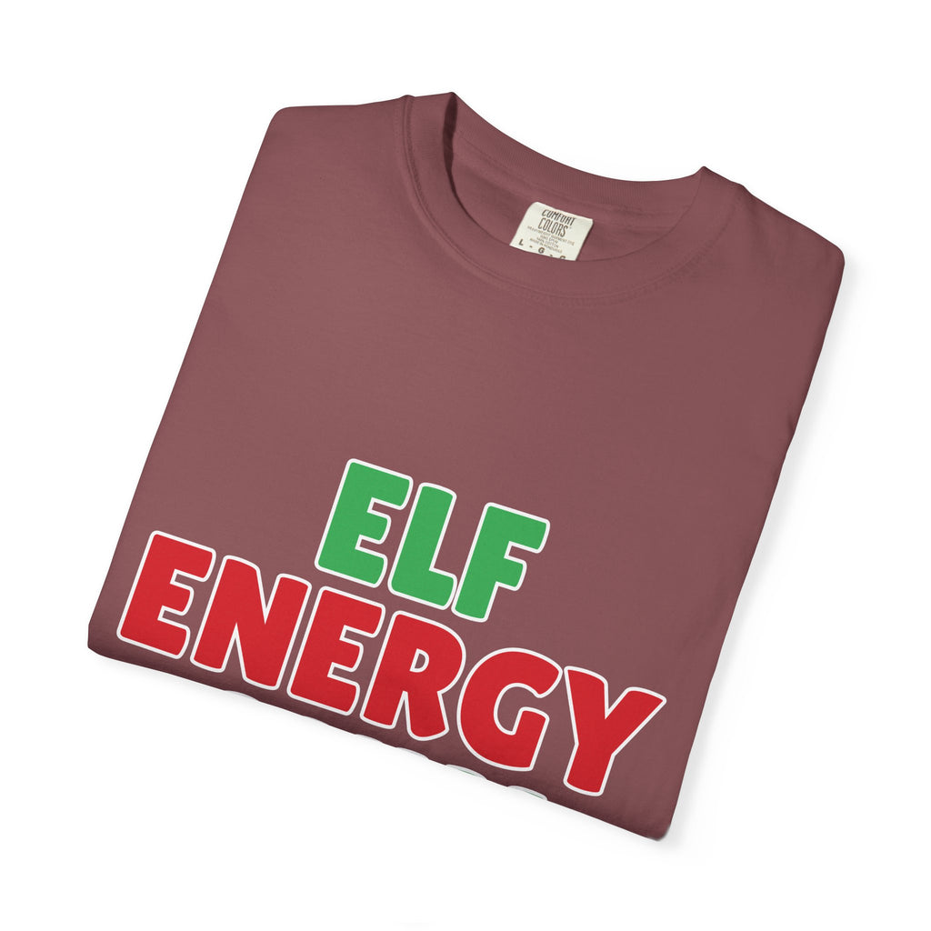 Elf Energy Only Shirt — Funny Christmas Tee