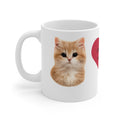 Cat Lover Mug - "Love You to the Moon" 11oz Ceramic Coffee Cup