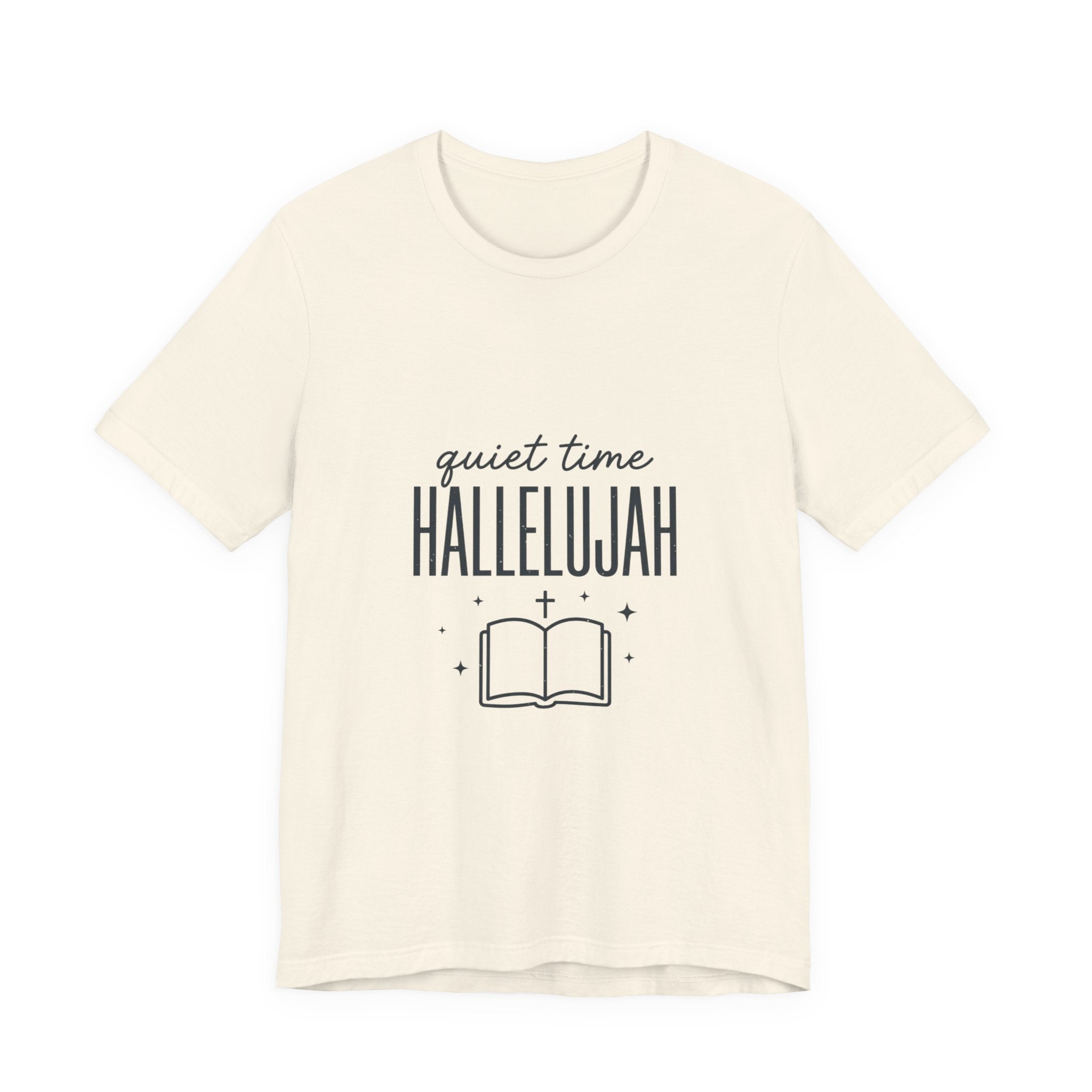 Quiet Time Hallelujah Tee | Christian Typography, Faith Shirt