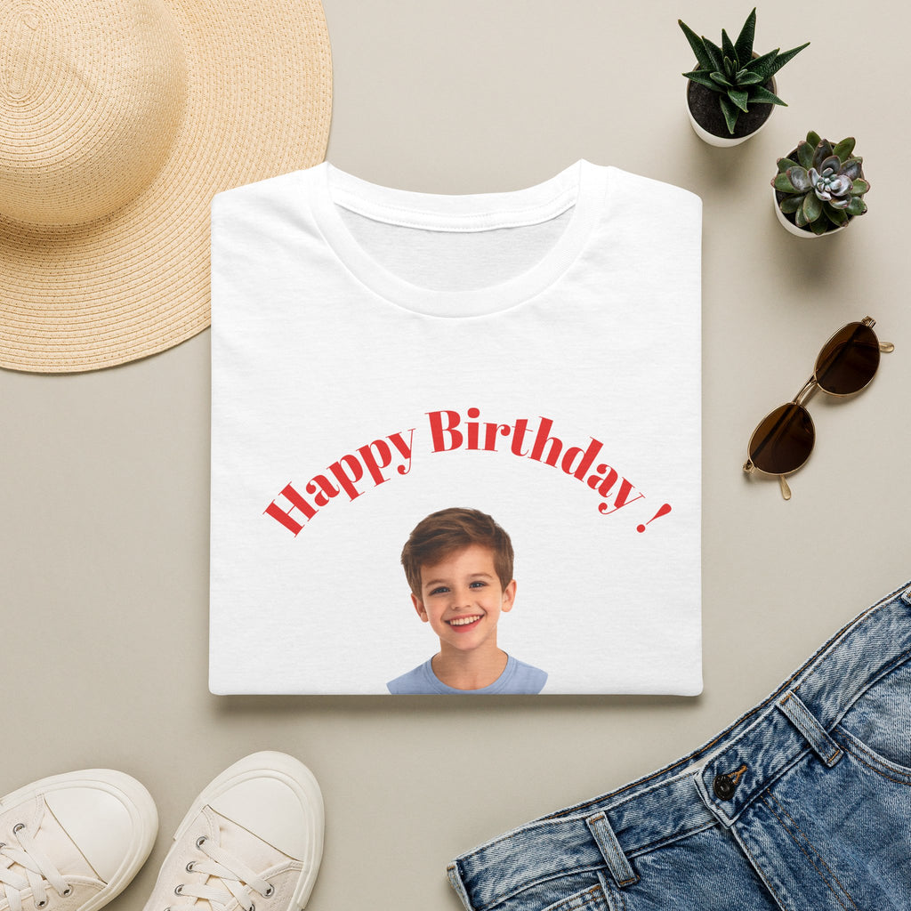 Happy Birthday Photo Tee — Personalized Birthday Shirt for Kids