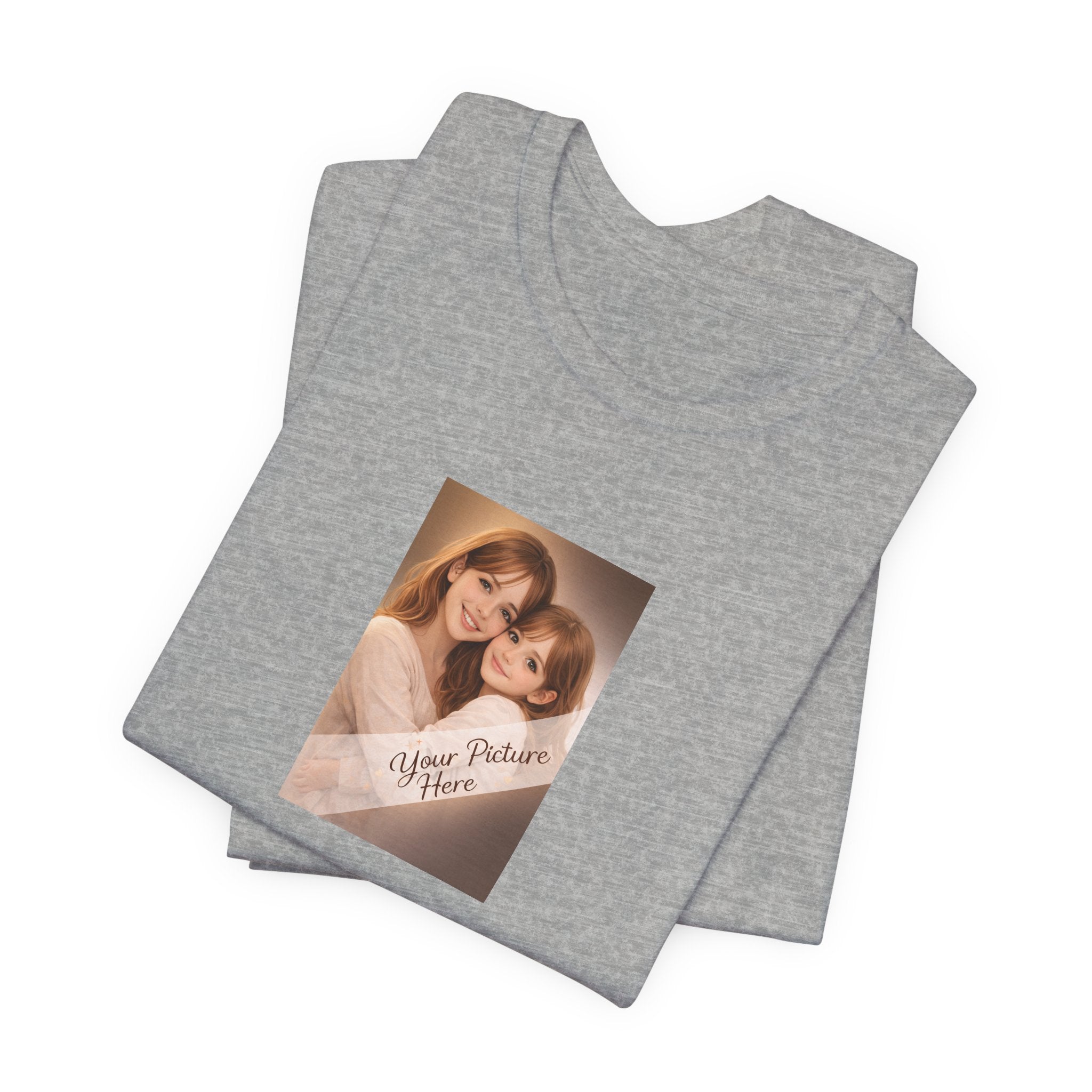 Our First Mother's Day Photo Tee — Personalized Floral Mother's Day T-Shirt
