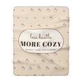 Less Hustle More Cozy Sherpa Blanket — Coffee Lover Fleece Throw
