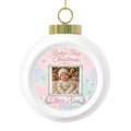Baby's First Christmas 2026 Ornament – Personalized Photo & Name Keepsake Ball