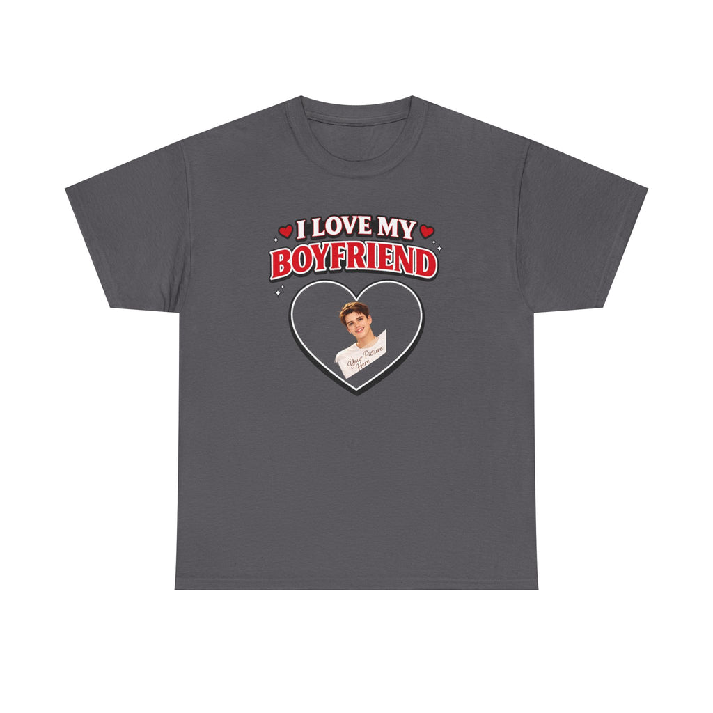 Valentine Day Gift - Unisex Heavy Cotton Tee - Add your own picture.