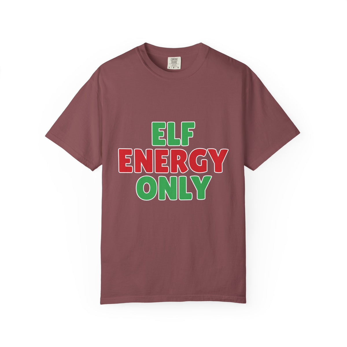 Elf Energy Only Shirt — Funny Christmas Tee