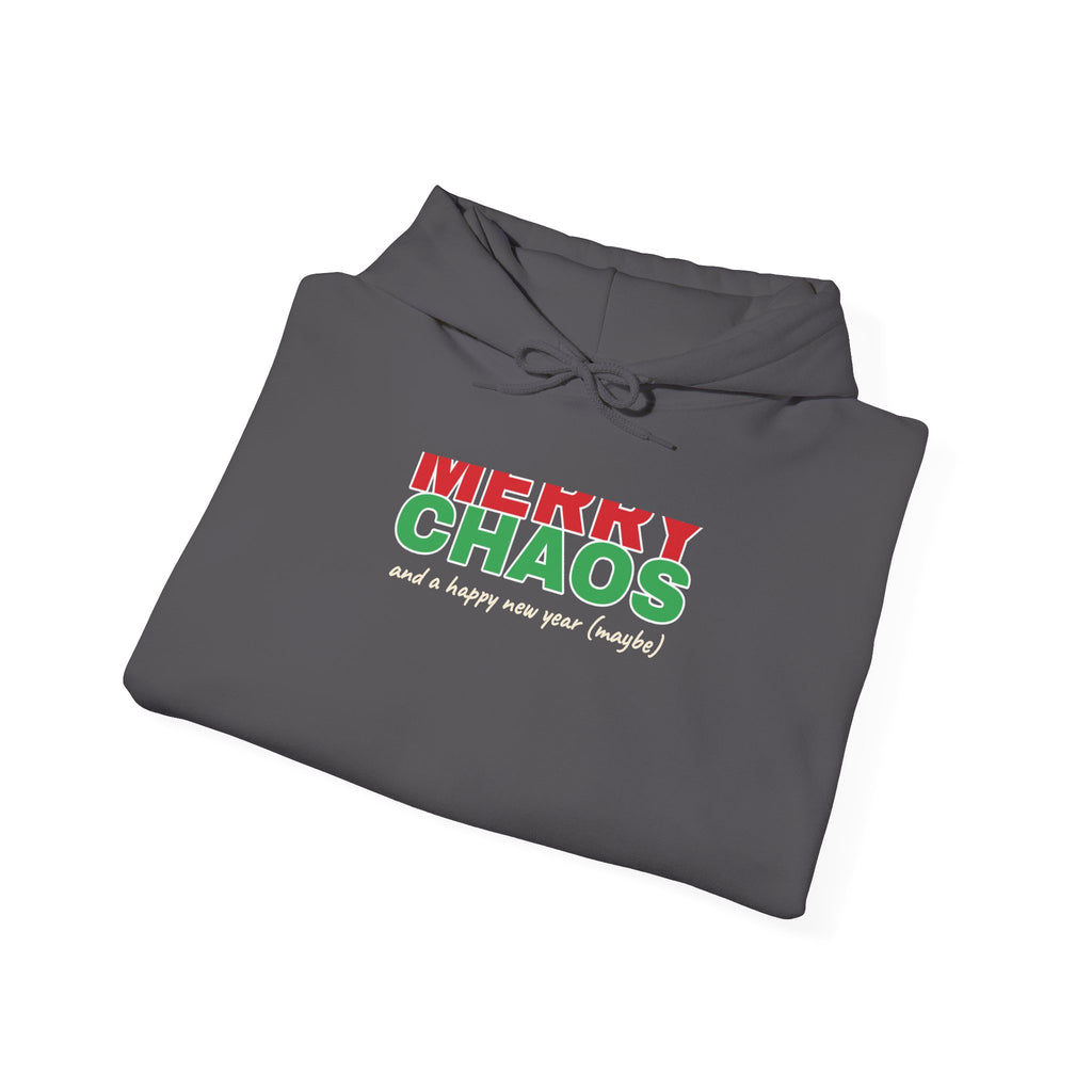 Merry Chaos Hoodie — Funny Christmas Hooded Sweatshirt