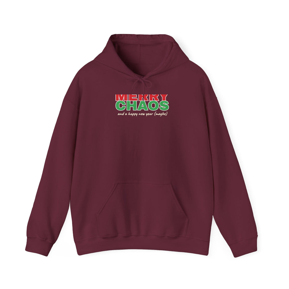 Merry Chaos Hoodie — Funny Christmas Hooded Sweatshirt