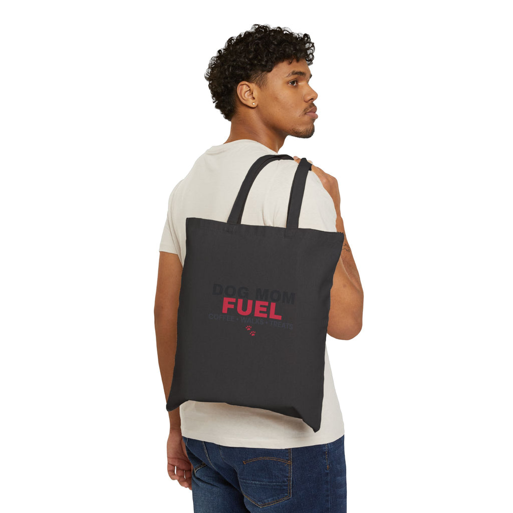 Dog Mom Fuel Tote Bag — Coffee Walks Treats Canvas Tote