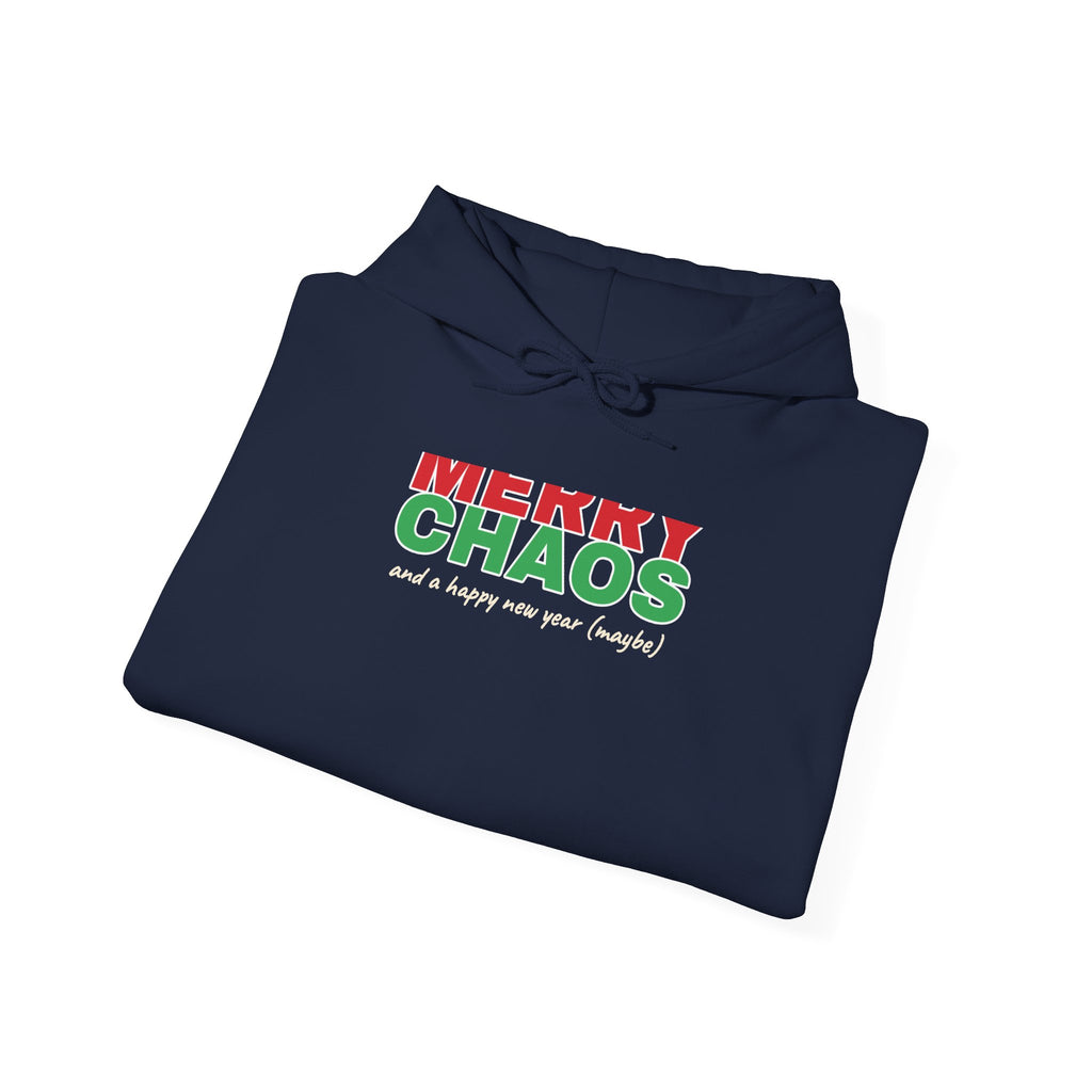 Merry Chaos Hoodie — Funny Christmas Hooded Sweatshirt