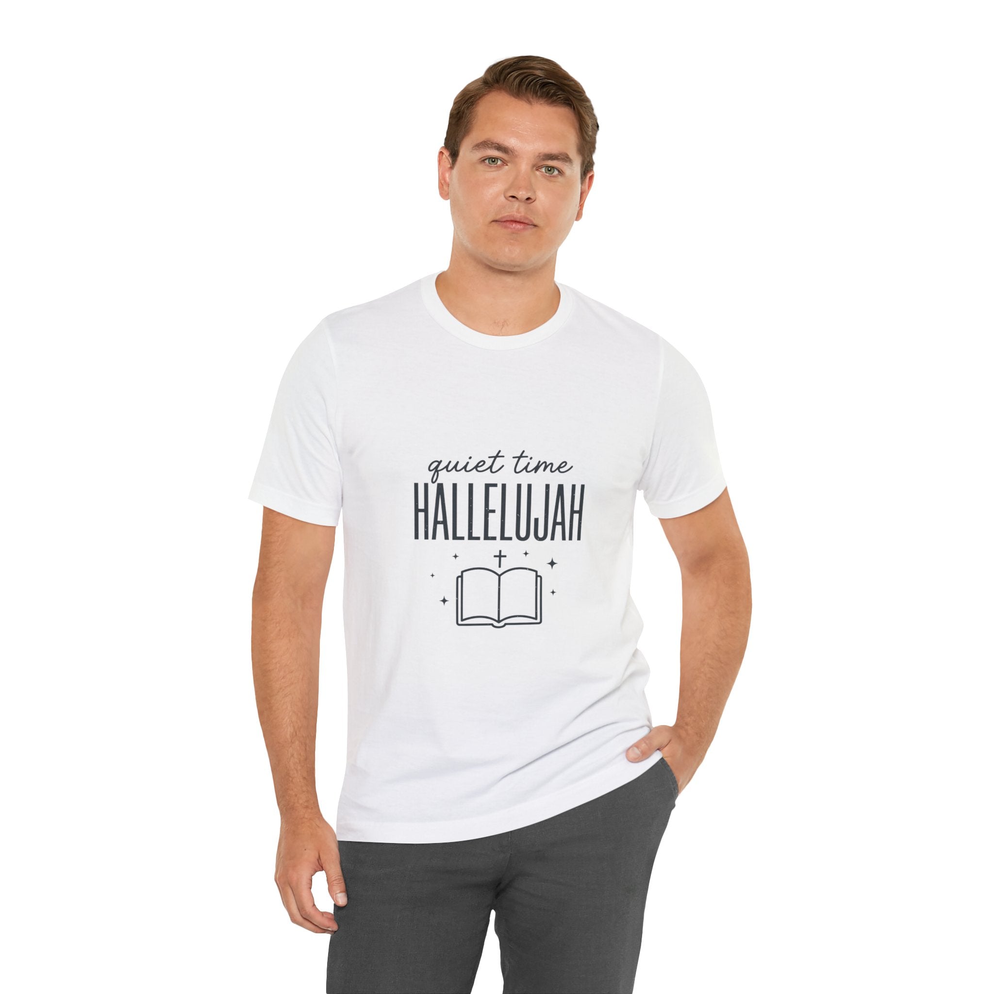 Quiet Time Hallelujah Tee | Christian Typography, Faith Shirt