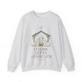 O Come Let Us Adore Him Sweatshirt — Christian Nativity Christmas Crewneck