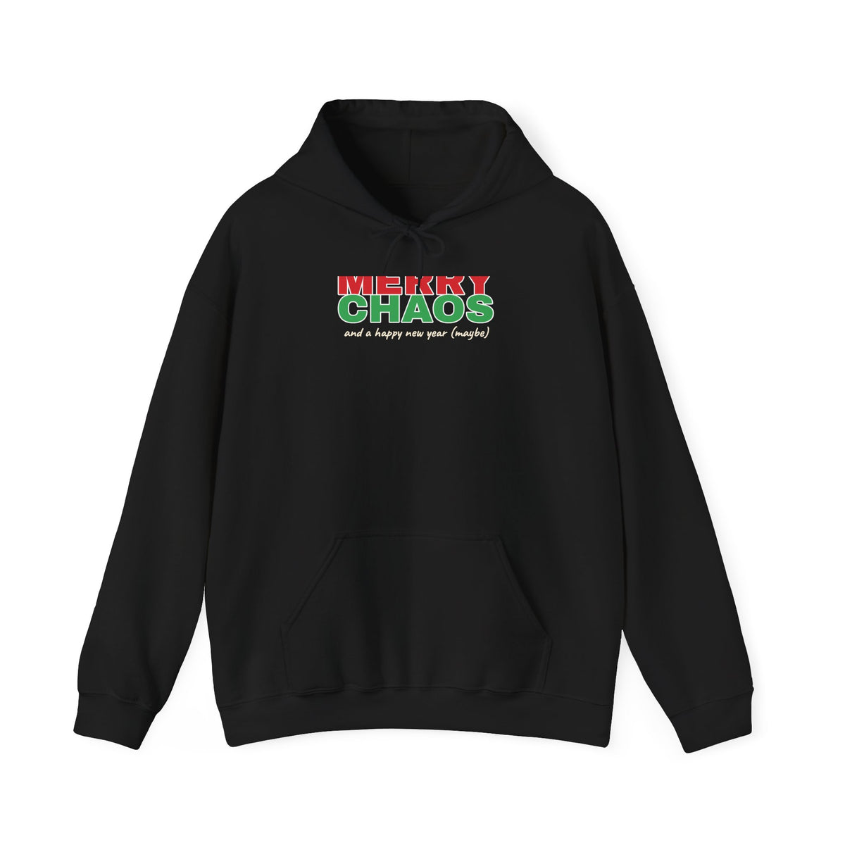 Merry Chaos Hoodie — Funny Christmas Hooded Sweatshirt