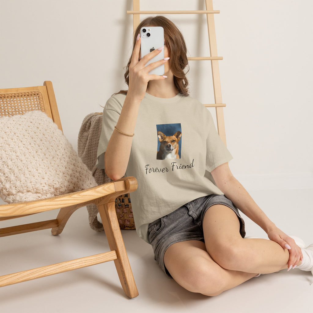 Dog Photo Tee — "Forever Friend" Rescue Pet Tribute T-Shirt