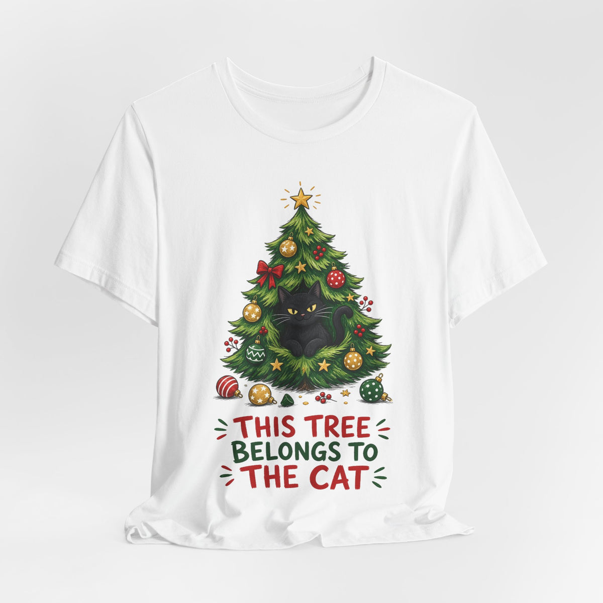 This Tree Belongs to the Cat Shirt — Funny Cat Christmas Tee