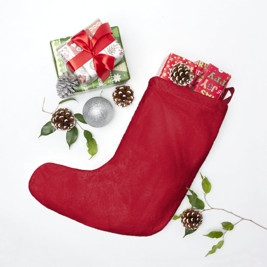 Personalized Photo Christmas Stocking – Custom Pet or Family Photo & Name Stocking