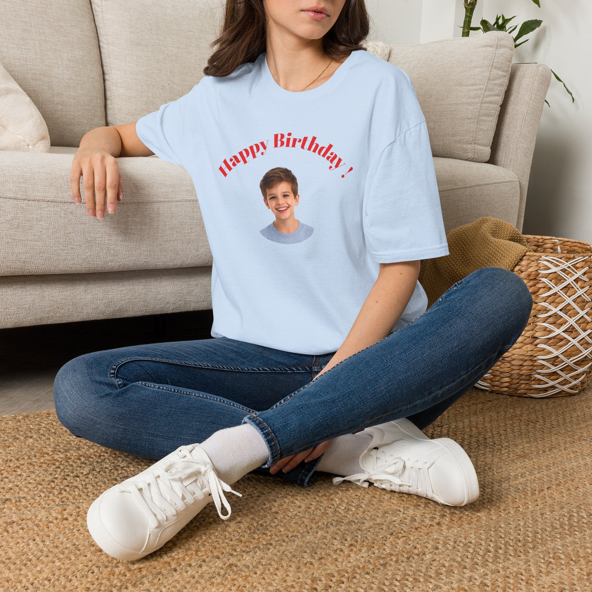 Happy Birthday Photo Tee — Personalized Birthday Shirt for Kids