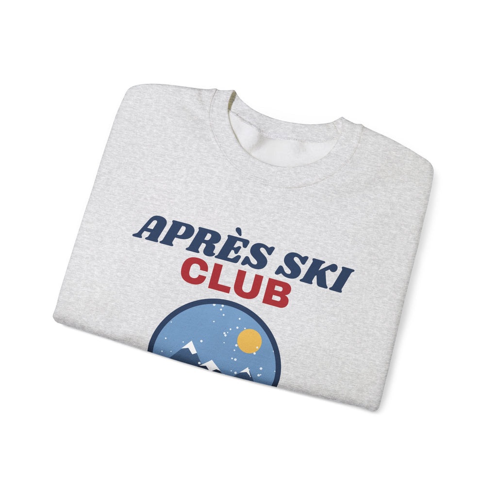 Après Ski Club Sweatshirt — Retro Mountain Ski Lodge Winter Crewneck