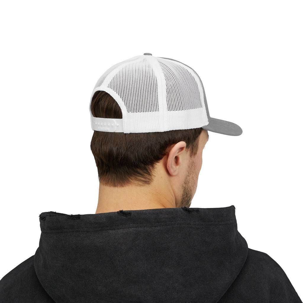 Mom Snapback Trucker Cap — Minimal Embroidered Mom Hat, Mother’s Day Gift
