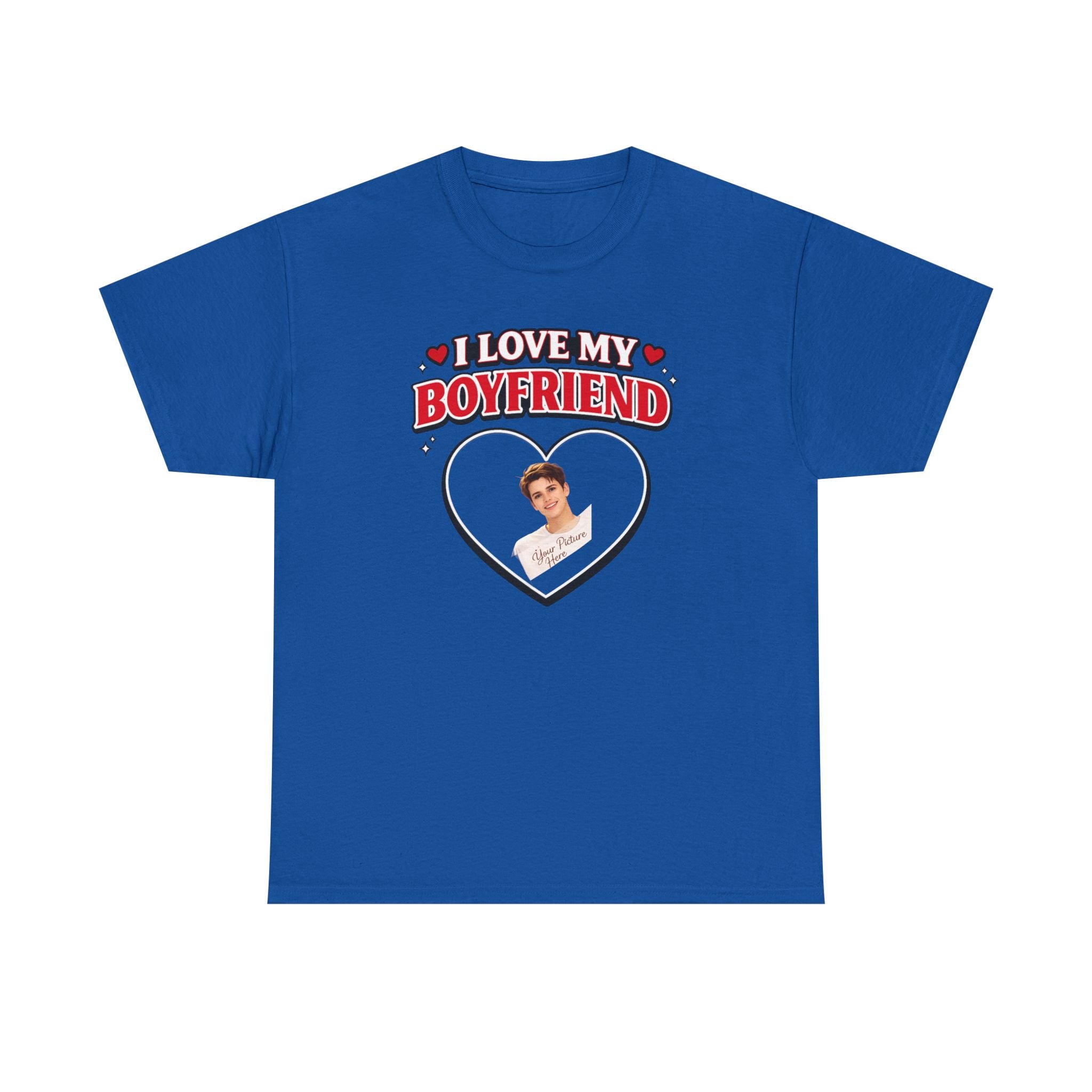Valentine Day Gift - Unisex Heavy Cotton Tee - Add your own picture.