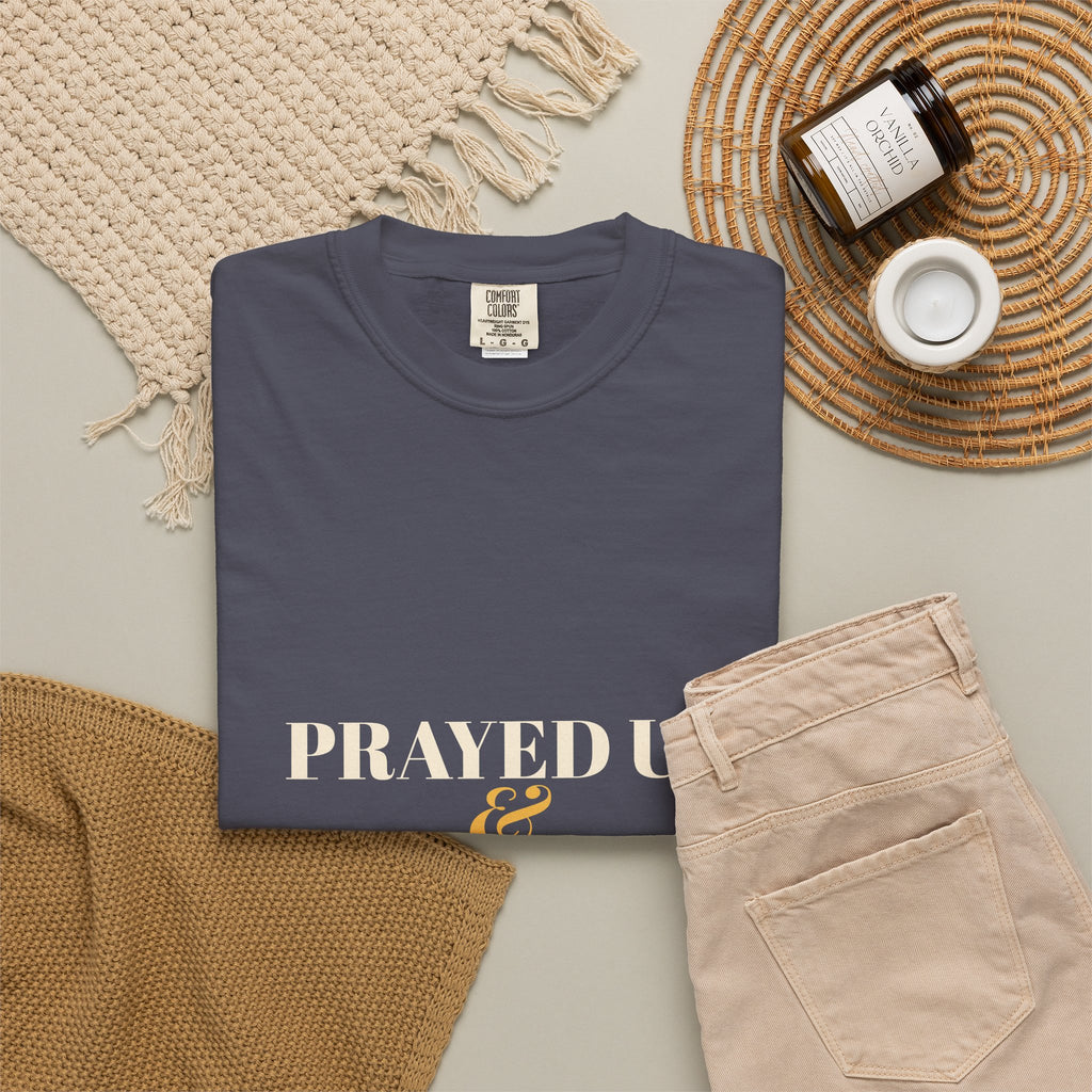 Prayed Up & Caffeinated Shirt — Funny Christian Coffee Tee