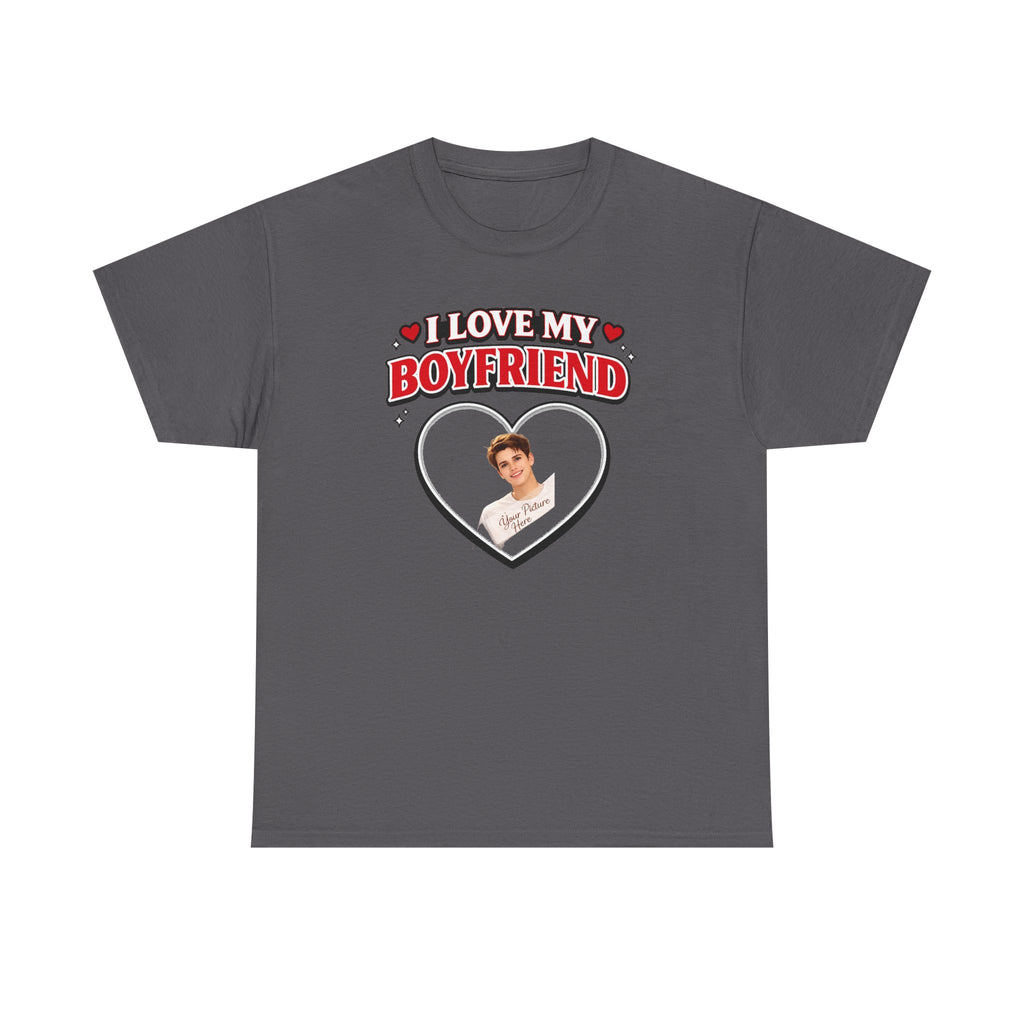 Custom Valentine Photo Tee — Personalized Couple Picture Shirt Gift