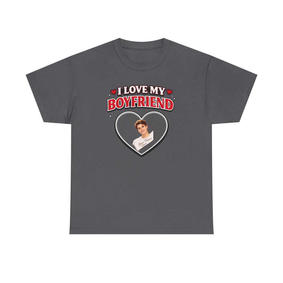 Custom Valentine Photo Tee — Personalized Couple Picture Shirt Gift