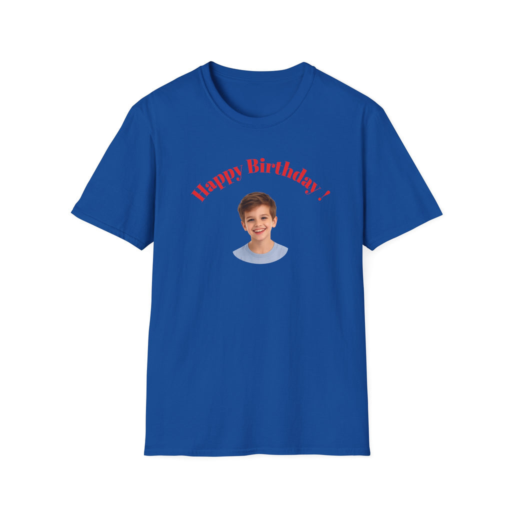 Happy Birthday Photo Tee — Personalized Birthday Shirt for Kids