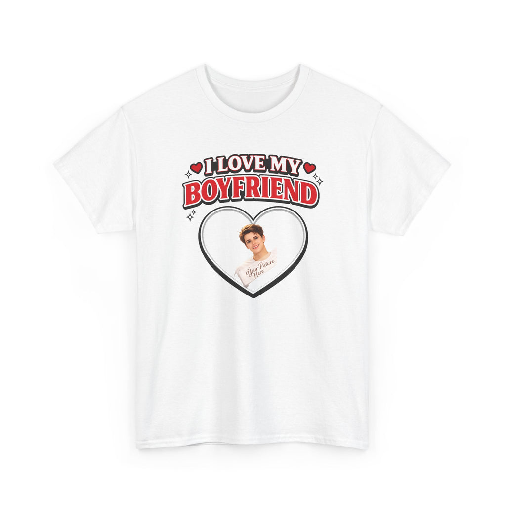 Custom Valentine Photo Tee — Personalized Couple Picture Shirt Gift