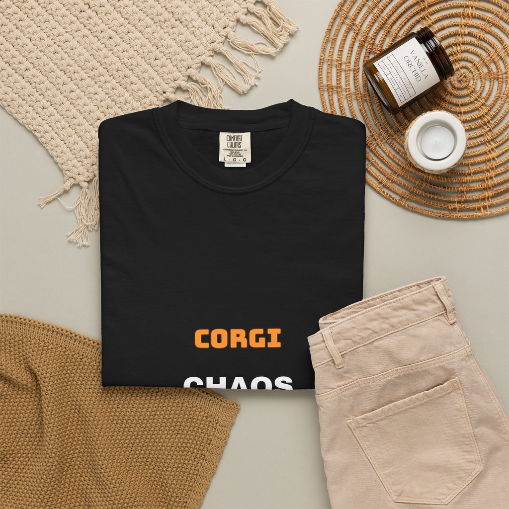 Corgi Chaos Coordinator Shirt — Funny Corgi Mom Dad Dog Tee