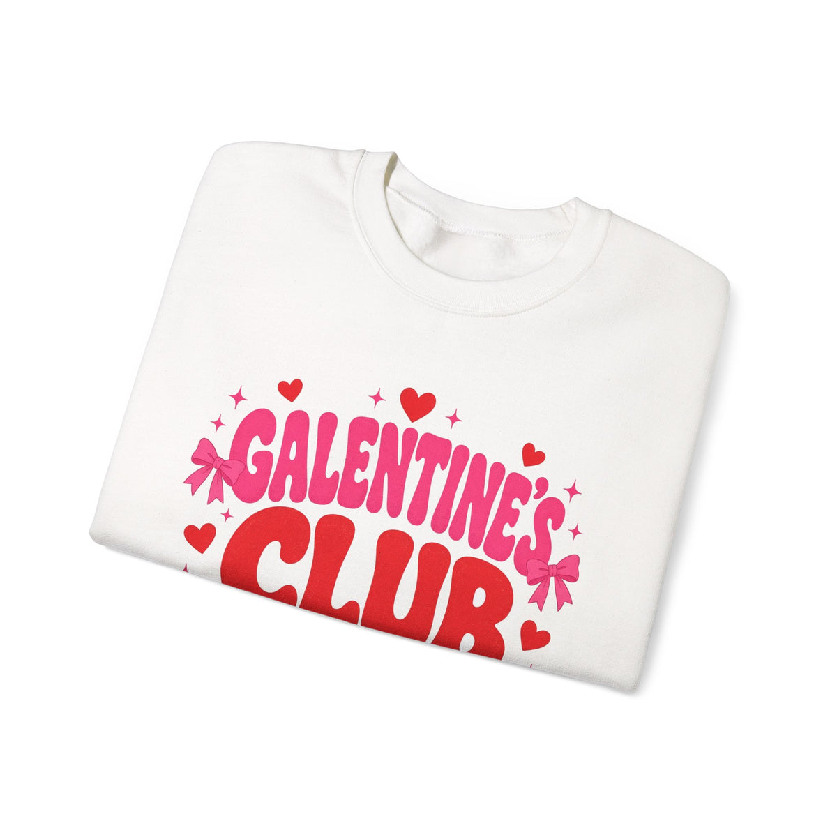 Galentine's Club Sweatshirt — Retro Valentine's Day Crewneck for Besties