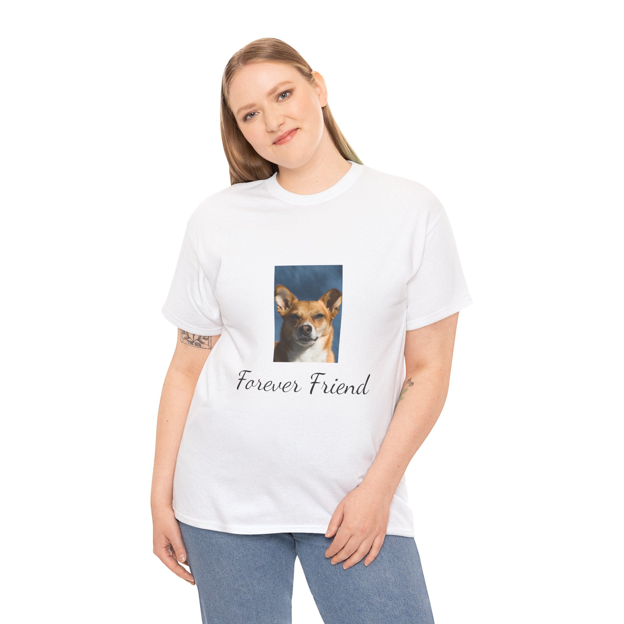 Dog Photo Tee — "Forever Friend" Rescue Pet Tribute T-Shirt