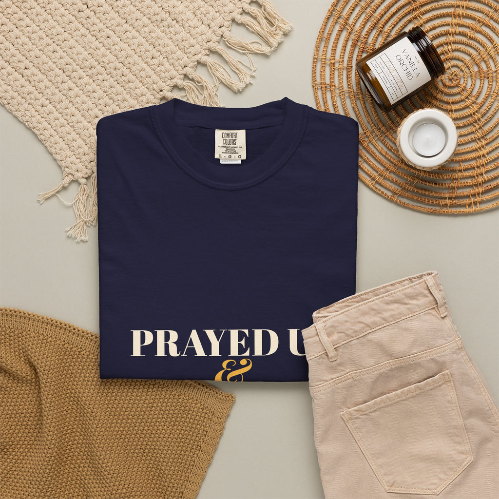 Prayed Up & Caffeinated Shirt — Funny Christian Coffee Tee