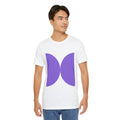 Minimalist Purple Geometric Tee — Modern Abstract Shape T-Shirt