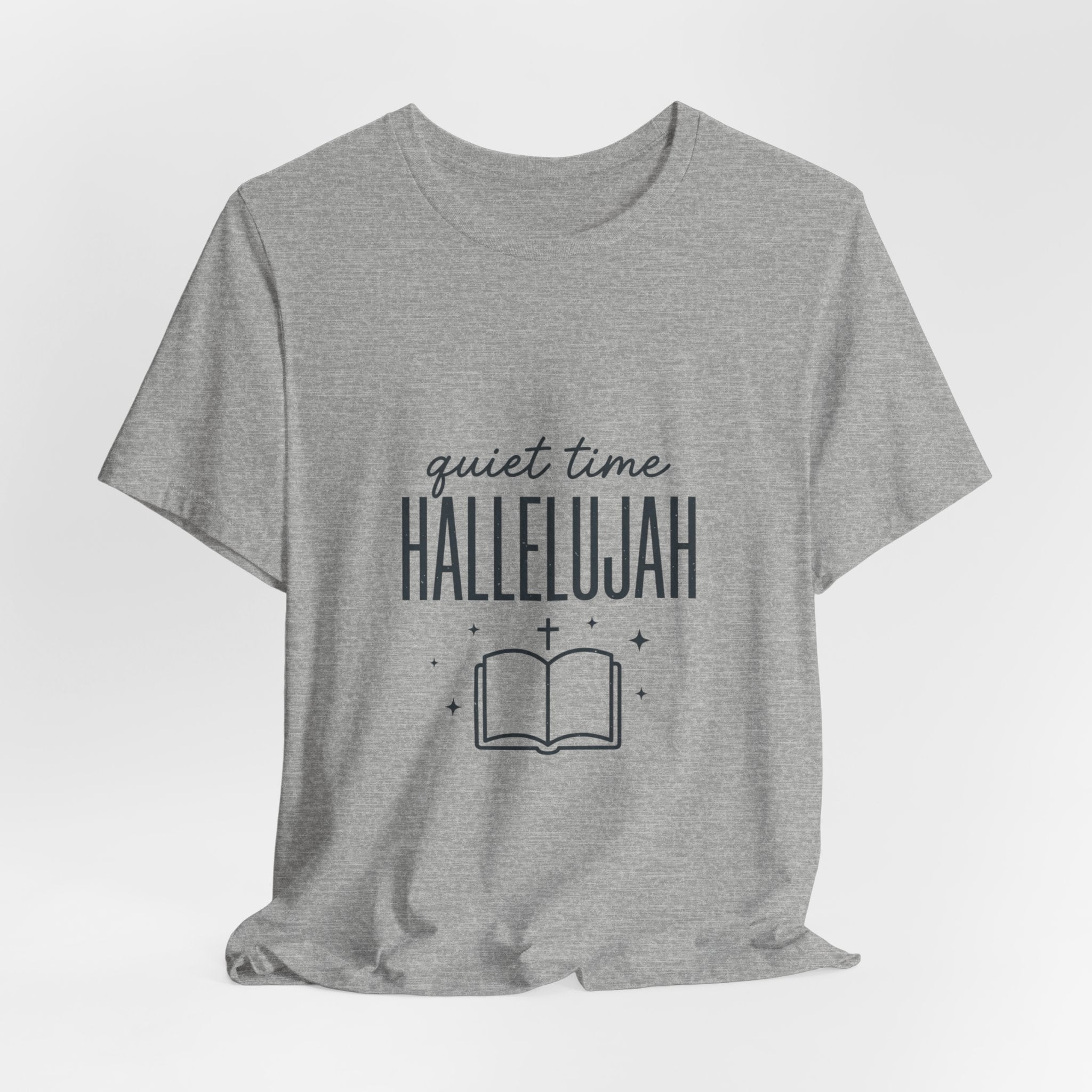 Quiet Time Hallelujah Tee | Christian Typography, Faith Shirt