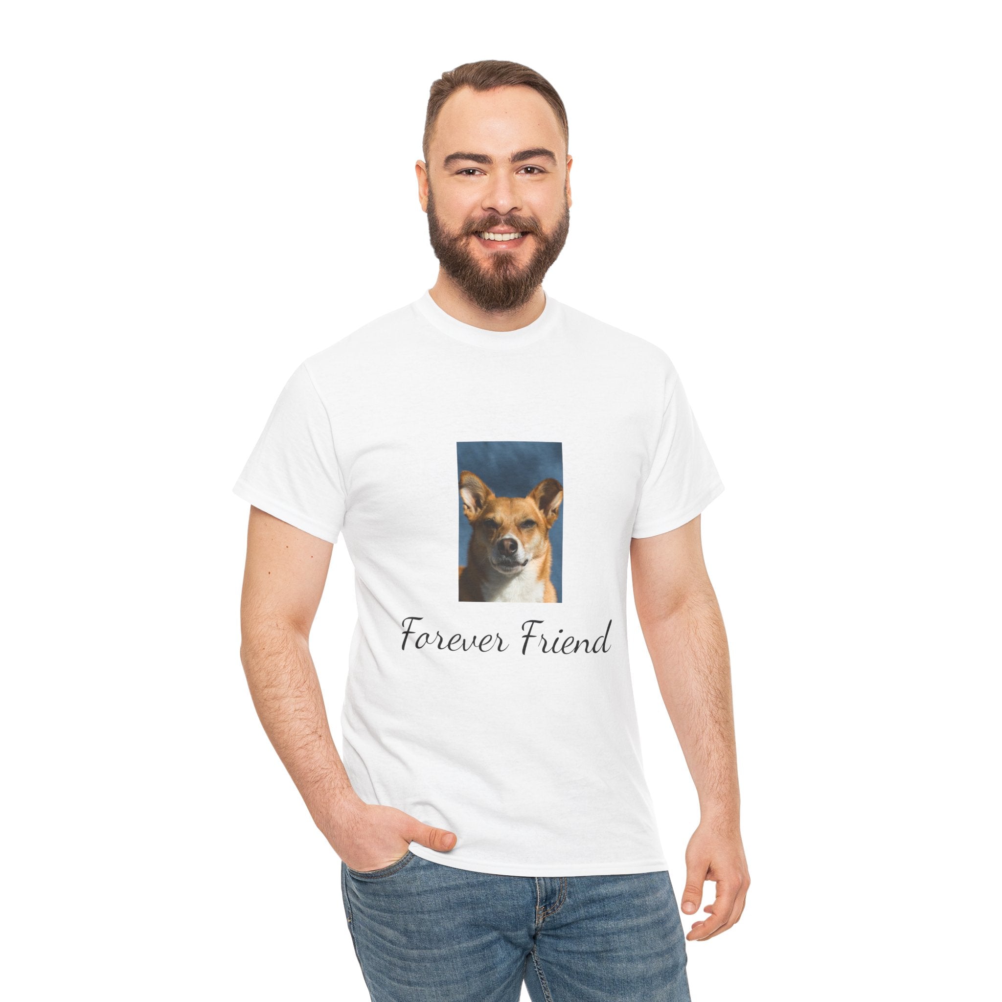 Dog Photo Tee — "Forever Friend" Rescue Pet Tribute T-Shirt