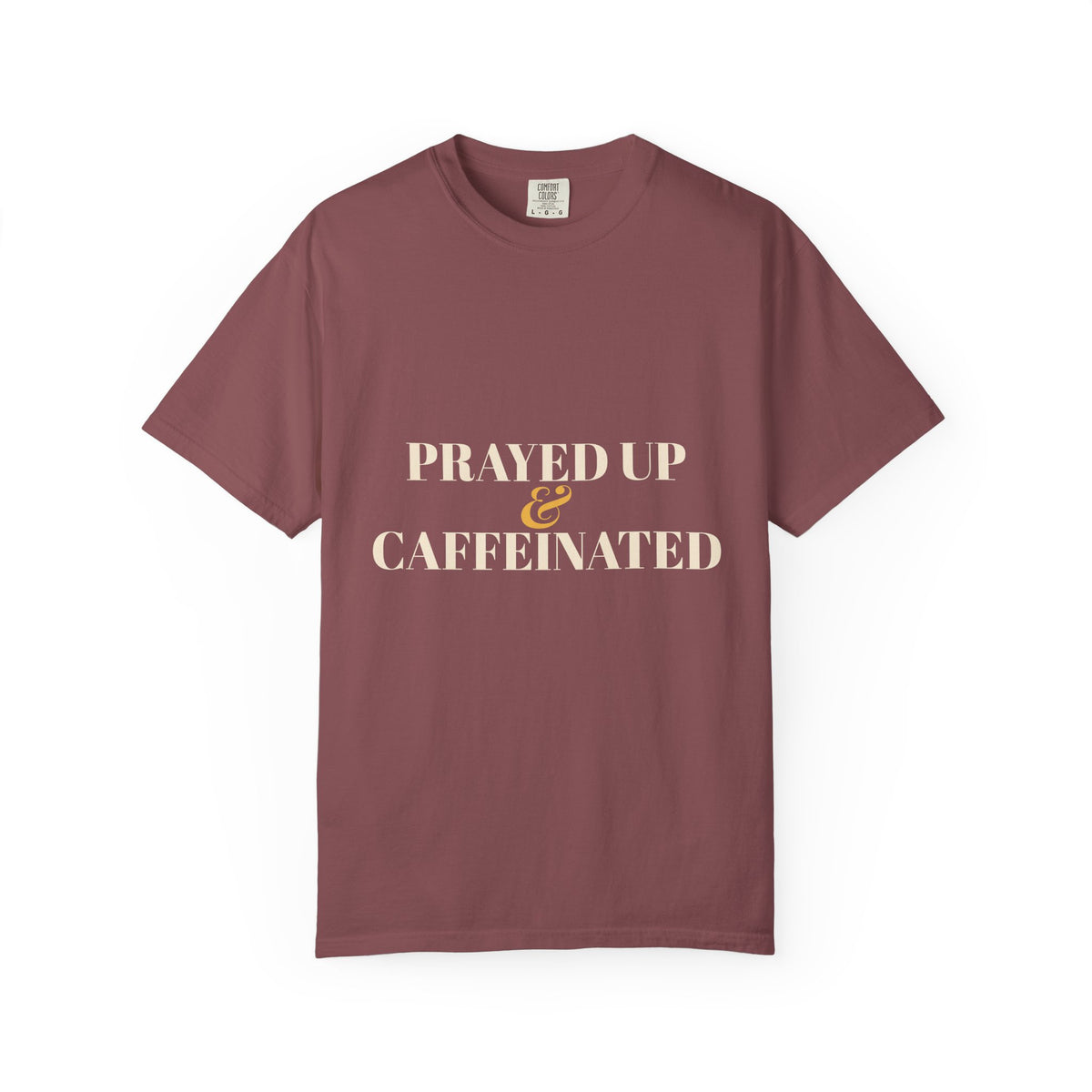 Prayed Up & Caffeinated Shirt — Funny Christian Coffee Tee