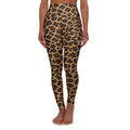 Leopard Print High-Waist Yoga Leggings — Stretchy Animal-Pattern Activewear