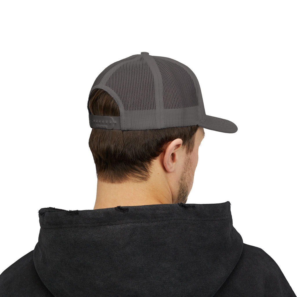 Mom Snapback Trucker Cap — Minimal Embroidered Mom Hat, Mother’s Day Gift
