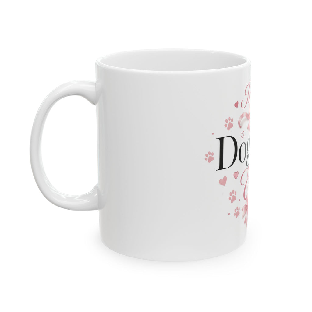 In My Dog Mom Era Mug — Coquette Bow Dog Mom Coffee Mug 11oz