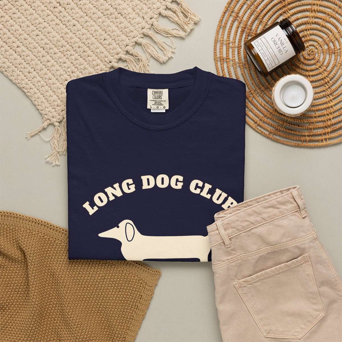 Long Dog Club Shirt — Retro Dachshund Mom & Dad Tee