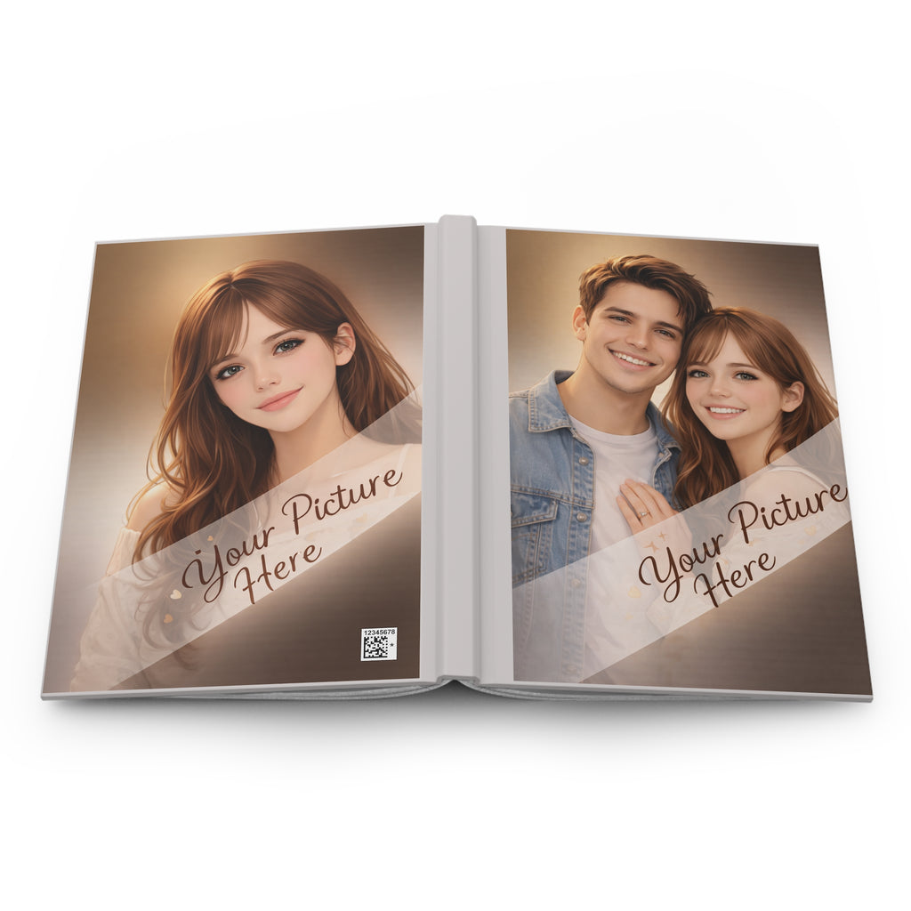 Personalized Photo Hardcover Journal — Custom 'Your Picture Here' Keepsake