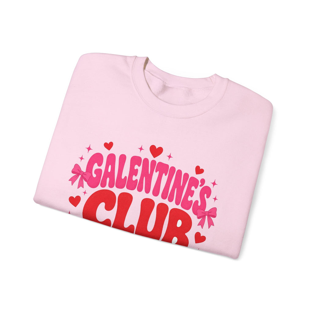 Galentine's Club Sweatshirt — Retro Valentine's Day Crewneck for Besties