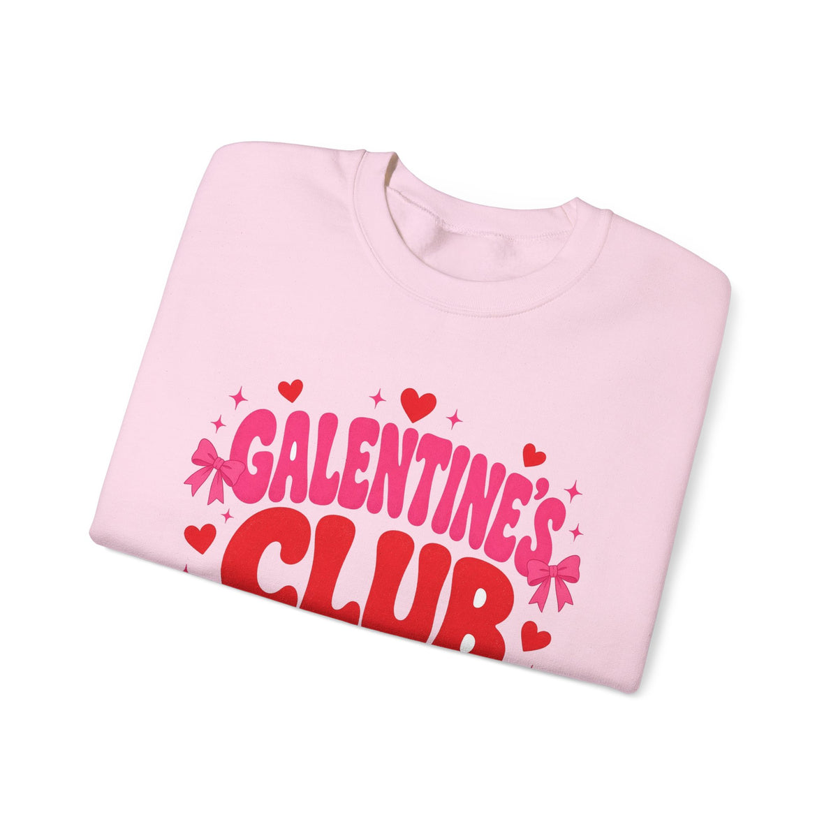 Galentine's Club Sweatshirt — Retro Valentine's Day Crewneck for Besties